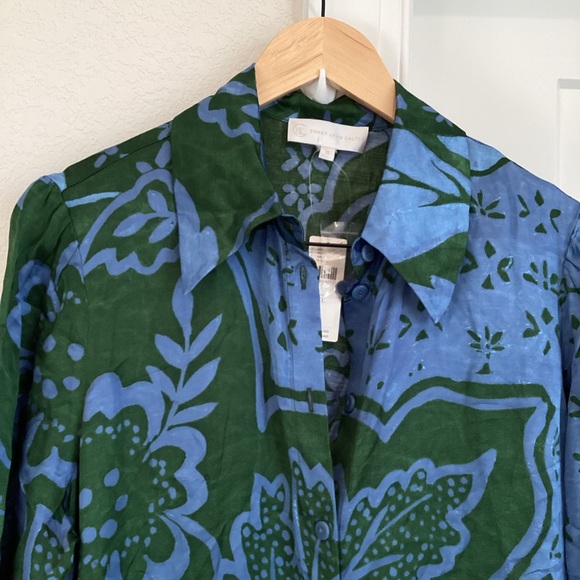 ❌Sold - Anthropologie Long-Sleeve Printed Shirt Dress Corey Lynn Calter - Picture 8 of 15